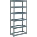 Global Equipment Extra Heavy Duty Shelving 36"W x 12"D x 84"H With 6 Shelves, No Deck, Gray 716998